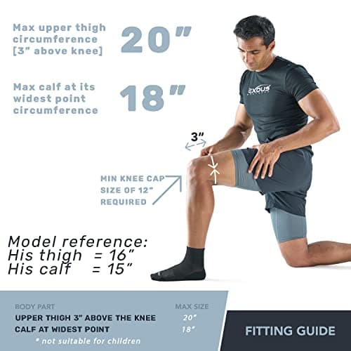 Knee Brace Meniscus Tear Support For Arthritis Acl, Mcl Pain Patented 4-way Adjustable Wraparound Strap Dual Side Stabilizer For Patella Stability Size [medium]
