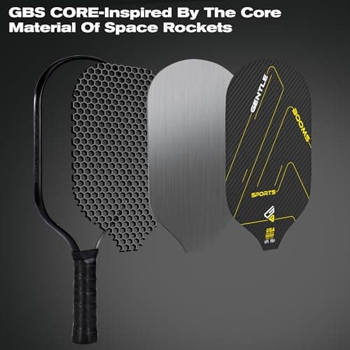 Pickleball Paddles,3K Raw T700 Carbon Fiber Pickleball Paddle with High Grit & Spin,Aerospace-Grade Ultra-Light Titanium-Aluminum Honeycomb Core & Face,The Pickleball Rackets for Novice & Pro Players