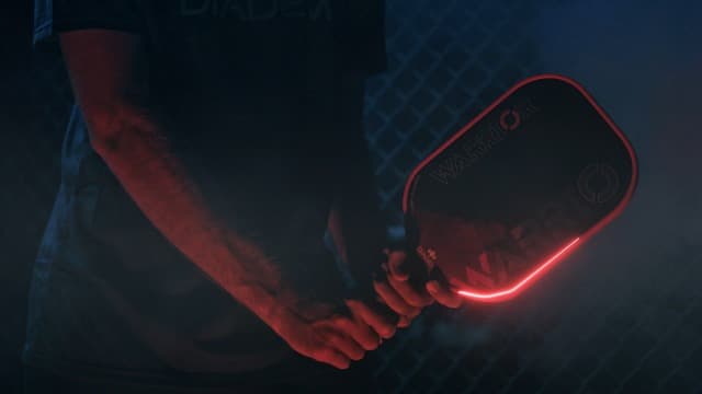 Diadem Warrior Pickleball Paddle | Carbon Fiber Face, 3X L-Core Hybrid Nomex Polymer Honeycomb Core, Grit Paint Surface for Spin, Control and Power | Indoor/Outdoor | USAPA Approved