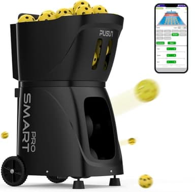 PP-Smart Pro Pickleball Machine – Large Capacity, Long Battery Life, Precise Ball Placement, Adjustable Speed and Spin, Smart Programming, Ideal for Training All Skill Levels