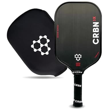 CRBN X Series Power Pickleball Paddle - Carbon Fiber Pickleball Paddle with Foam Injected Edges for Expanded Sweet Spot
