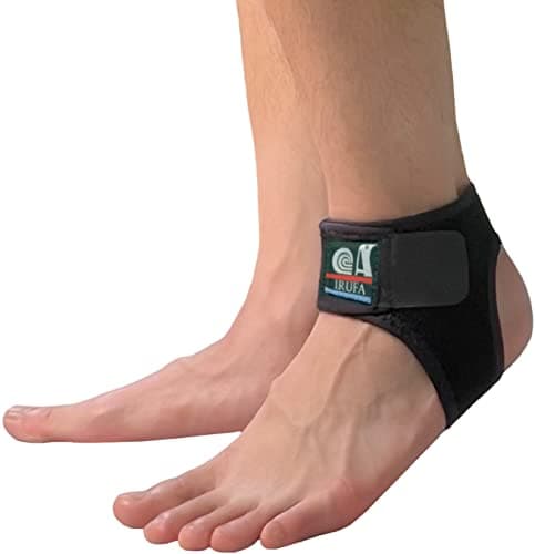 IRUFA, AN-OS-11,3D Breathable Elastic Knit Patented Fabric Adjustable Athletics Achillies Tendon Ankle Wrap, Plantar Fasciitis, Pain Relief for Sprains, Strains, Arthritis and Torn Tendons (S/M)