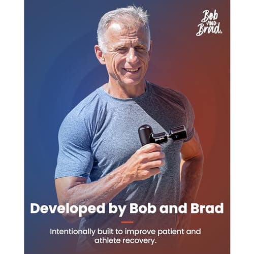 BOB AND BRAD Q2 Pro Mini Massage Gun with Heat and Cold Head,Pocket-Sized Deep Tissue Massager Gun,Portable Percussion Muscle Massager Gun, Ultra Small&Quiet Muscle Massage Gun, FSA and HSA Eligible