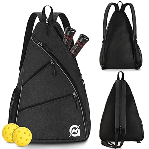 A11N SPORTS Pickleball Bag, Reversible Crossbody Sling Bag/Backpack for Women Men
