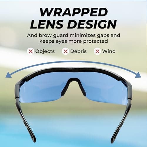 Tourna Specs Eye Guards for Enhanced Visibility and Protection in Tennis, Pickleball, and Golf