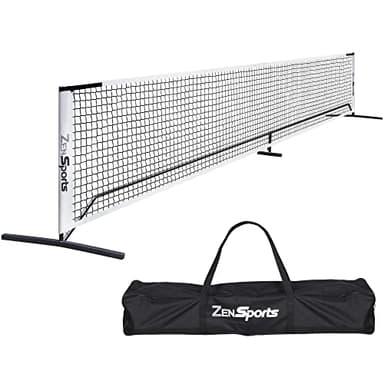 ZENY Portable Pickleball Net Set System with Metal Frame and 22FT Regulation Size Pickball Net with Carry Bag for Backyard, Driveways, Outdoor Game