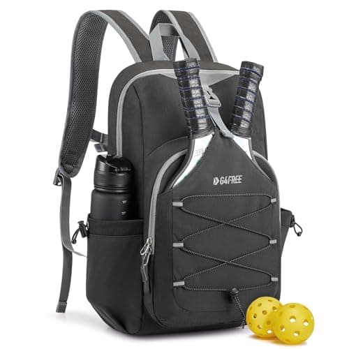 G4Free Pickleball Bag, Pickleball Backpack for Women and Men, Padel Bag Fits 2 to 4 Paddles, Gifts for Pickleball Lovers