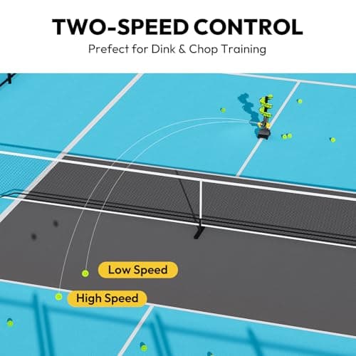A11N SPORTS Pickleball Automatic Launcher – Adjustable Speed, Spin & Angles for Dinks, Chops, Volleys & Serves – Auto Swing for Forehand & Backhand Training – Indoor/Outdoor Use for All Skill Levels