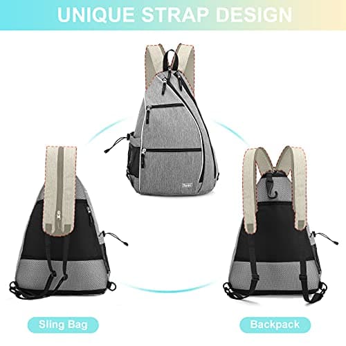 Sucipi Pickleball Bag Pickleball Backpack for Women Men Pickleball Paddle Backpack Reversible Pickleball Paddle Bag Pickleball Rackets Bags for Ladies