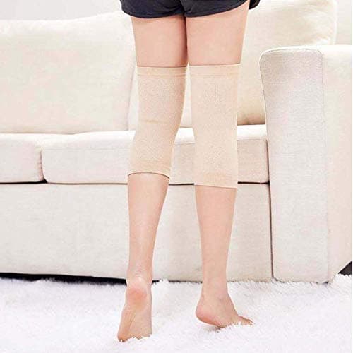 JUMISEE (One Pair Cotton Knee Sleeves for Knee Support, Circulation Improvement & Pain Relief Compression Knee Brace