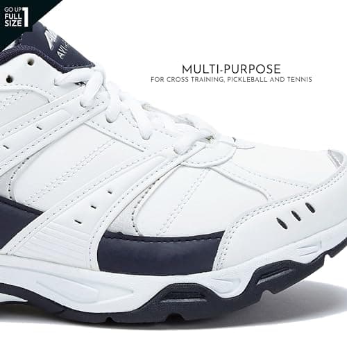 Avia Avi-Verge Mens Sneakers - Cross Trainer Mens Tennis Shoes, Pickleball or Walking Shoes for Men, Medium or Extra Wide Width Court Shoes Size 7 to 16