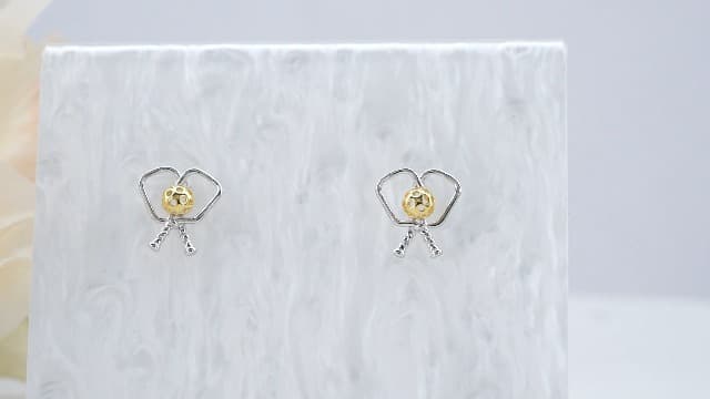 Baseball/Pcikleball/Basketball/Soccer Earrings S925 Sterling Sliver Sport Earrings for Women Sport Jewelry Gifts for Women Sports Fans and Sports Players