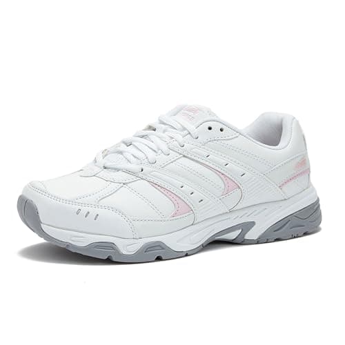 Avia Verge Womens Sneakers - Tennis, Court, Cross Training, or Pickleball Shoes for Women, Classic Black or Walking White Sneakers with Arch Support, Wide Width or Medium