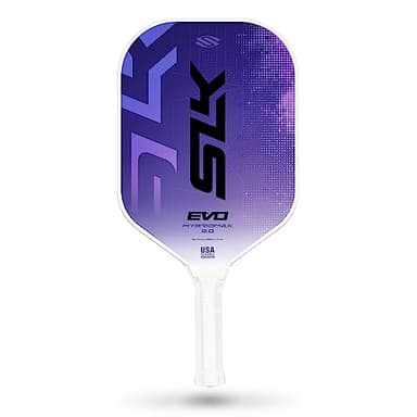 SLK Latitude 2.0 Pickleball Paddle | G4 Graphite Pickleball Paddle Face | Rev-Core+ Technology with SpinFlex Surface | Redesigned for Performance and Control