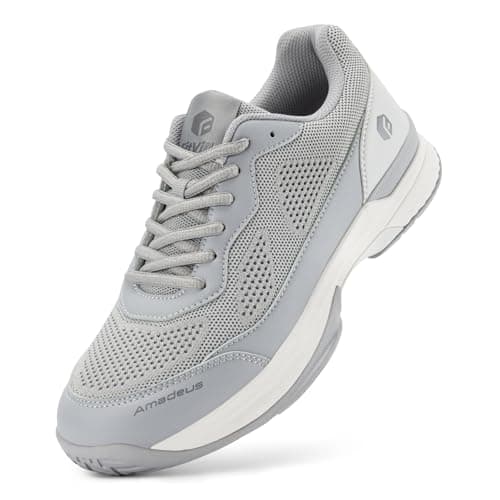 FitVille Wide Pickleball Shoes for Men Tennis Shoes Sneakers for All Court Racquetball Athletic Shoes for Racquet Sport | Arch Support & Wide Toe Box