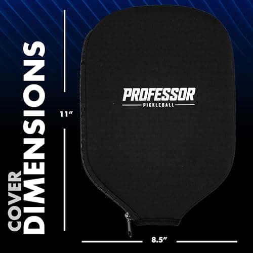 Professor Pickleball Paddle Neoprene Cover - Universal Fitting Cover Pickleball Paddles - Prevents Scratches & Dents - Perfect for Travel & Protection