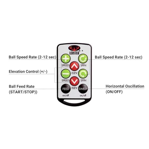Pickleball Machine – Full-Featured – Adjustable Topspin, Backspin, & Lobs, Random Oscillation, Ball Speed (20-60MPH), Lightweight & Portable, Holds 125 Balls, with Multi-Function Remote
