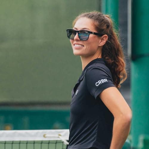 CRBN Drift Pickleball Glasses for Men & Women - Pickleball Eye Protection - Photochromic Lens Provides Sun & Impact Protection in All Conditions - Meets ANSI Z87.1 & Z80.3