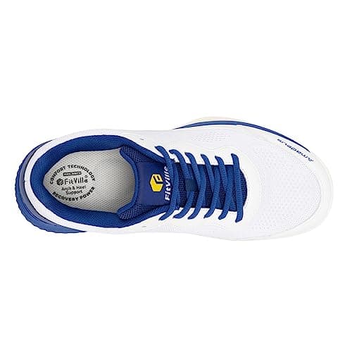 FitVille Wide Pickleball Shoes for Men Tennis Shoes Sneakers for All Court Racquetball Athletic Shoes for Racquet Sport | Arch Support & Wide Toe Box