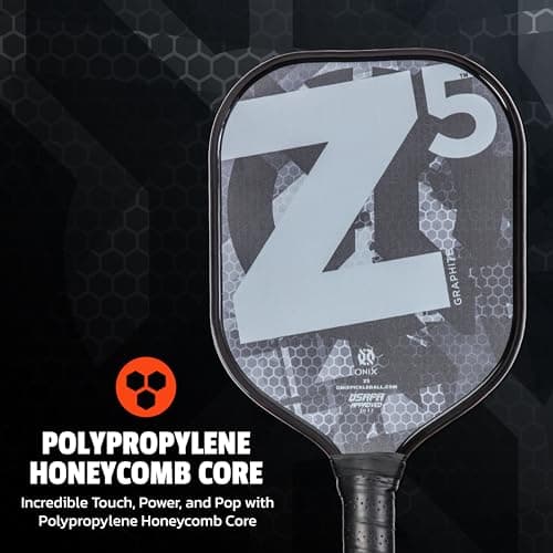 ONIX Graphite MOD Z5 Graphite Carbon Fiber Pickleball Paddles with Cushion Comfort Pickleball Paddle Grip