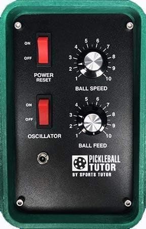Pickleball Tutor Mini with Oscillator. Made in USA by #1 Pickleball Machine Company.