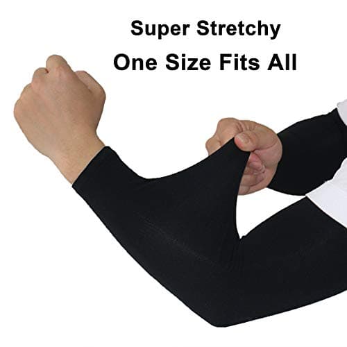 PFFY 4 Pairs UV Protection Cooling Arm Sleeves for Men and Women UPF 50 Sun Sleeve