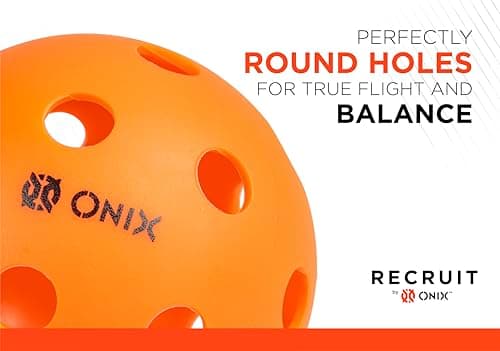 Onix Recruit Indoor Ready to Play Superior Welding Design Pickleball Ball