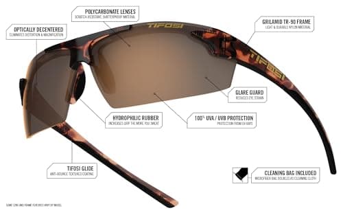 Track Sport Men & Women Sunglasses - Ideal For Baseball, Golf, Pickleball, Running and Tennis - Unisex Glasses