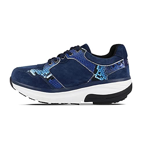 Gravity Defyer Women's G-Defy Silvanit Athletic Shoes - Hybrid VersoShock Proven Performance Shock-Absorbing Leather Pain Relief Shoes