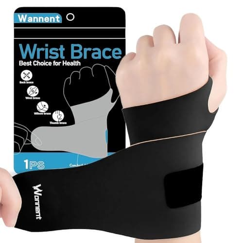 Wrist Brace,Carpal Tunnel Wrist Brace Wrist Wraps Wrist Support Tendonitis Sprains（M-Black）