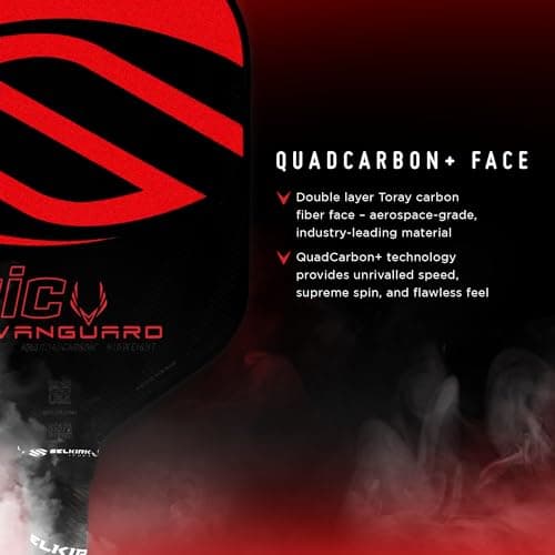 Selkirk Vanguard Hybrid Polypropylene X5 Core & Vanguard Power Polypropylene X6 Core Pickleball Paddles | Carbon Fiber Lightweight Pickleball Paddle & Midweight Pickle Ball Paddles |Made in The USA |