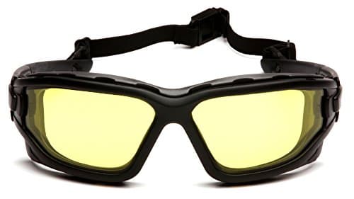 PYRAMEX I-Force Sporty Dual Pane Anti-Fog Goggle, Black Frame/Clear Anti-Fog Lens