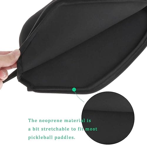 Pickleball Paddle Cover - 8.8 x 11.7 inches Racket Sleeve Bag with Handle Strap, Universal Case Size Fits Most USAPA Standard and Elongated Pickball Paddles