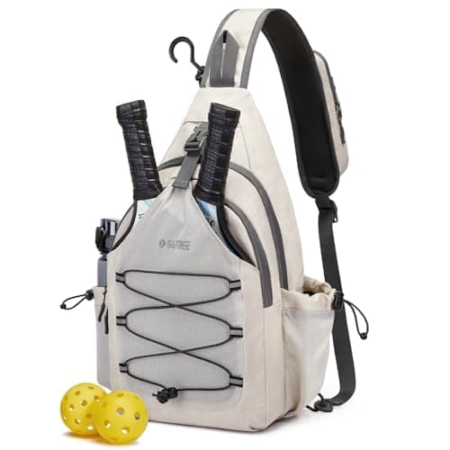 G4Free Pickleball Bag, Crossbody Sling Bag for Men Women, Pickleball Backpack, Pickle Ball Paddle Bag Gifts for Sports