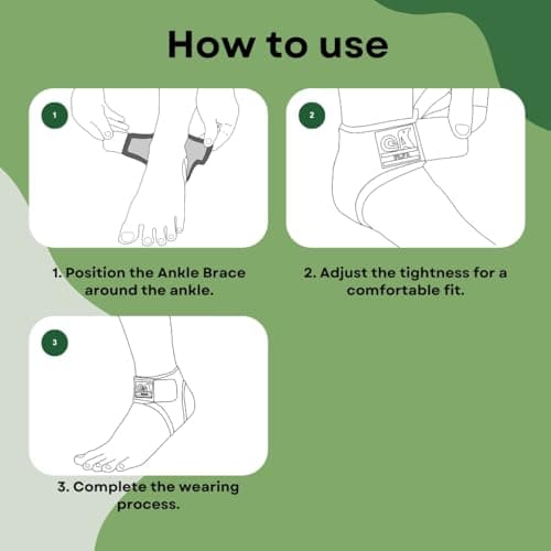 IRUFA, AN-OS-11,3D Breathable Elastic Knit Patented Fabric Adjustable Athletics Achillies Tendon Ankle Wrap, Plantar Fasciitis, Pain Relief for Sprains, Strains, Arthritis and Torn Tendons (S/M)