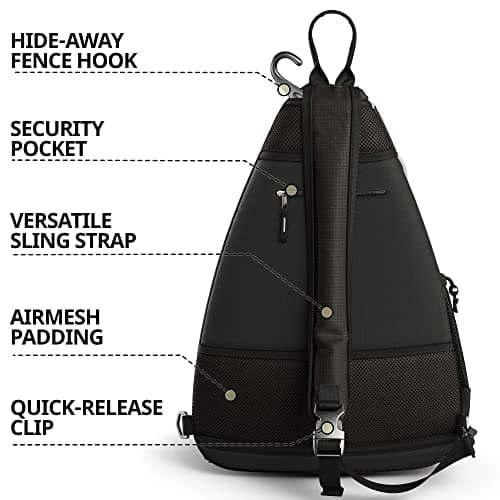 Athletico Sling Bag - Crossbody Backpack for Pickleball, Tennis, Racketball, and Travel for Men and Women