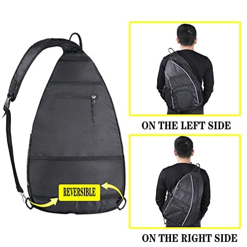Pickleball Bag - Pickleball Bags for Women Men - Pickleball Backpack - Travel Pickleball Paddle Case, Pickle Ball Bag for Pickleball Paddle Tennis Racket, Protable Pickleball Sling Bag