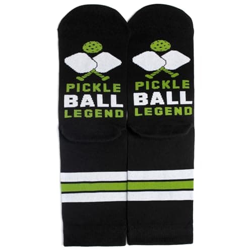 Lavley Funny Pickleball Socks for Adults - Crew Length, One Size Fits Most