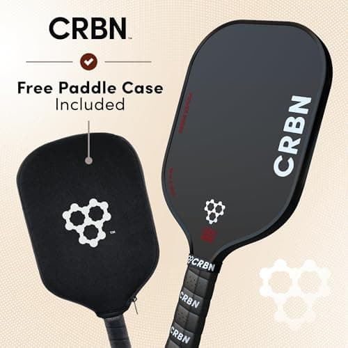 CRBN X Series Power Pickleball Paddle - Carbon Fiber Pickleball Paddle with Foam Injected Edges for Expanded Sweet Spot