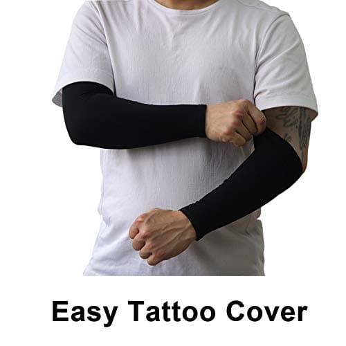 PFFY 4 Pairs UV Protection Cooling Arm Sleeves for Men and Women UPF 50 Sun Sleeve