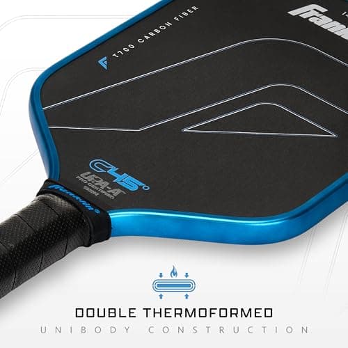 Franklin Sports C45 PRO Pickleball Paddles - Carbon Fiber Series Surface - Official USAP + UPA Approved Pickleball Paddle - 14mm + 16mm Polymer Cores