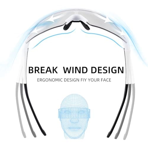 ROCKBROS Photochromic Sports Sunglasses for Men Women Cycling UV Protection