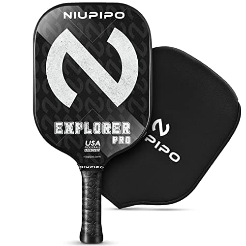niupipo Pickleball Paddles Set of 2/4/1, USAPA Approved Graphite Carbon Fiber Pickleball Rackets, Polypropylene Honeycomb Core, Cushion 4.72In Grip, Bag/Cover, Pickle Ball Paddle Set for Men Women