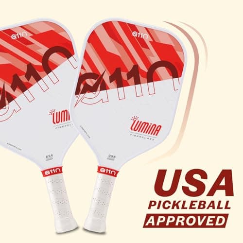 A11N Pickleball Paddles Set of 4 Fiberglass Surface Rackets with 4 Pickleball Balls and Pickleball Bag for Beginners - USAPA Approved