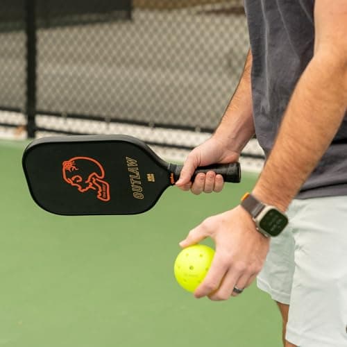 Pickleball Paddles, Kevlar Pickleball Paddle with 16mm Core, Designed for Ultimate Power and Control, High Grit & Spin, Elongated Foam Injected Edges for Expanded Sweet Spot, Bold Lightweight Design