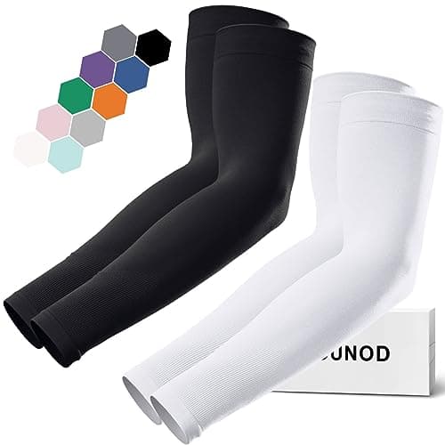 GOUNOD Sun Protection Cooling Compression Arm Sleeves For Men - Gardening Outdoors Sports Workouts volleyball arm sleeves