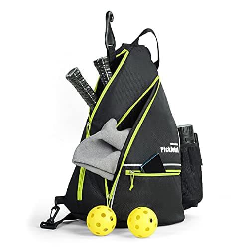 Mangrove Pickleball Bag, Men's & Women's Pickleball Backpack, Adjustable Sling Bag w/Fence Hook/Large Capacity/Safety Pocket