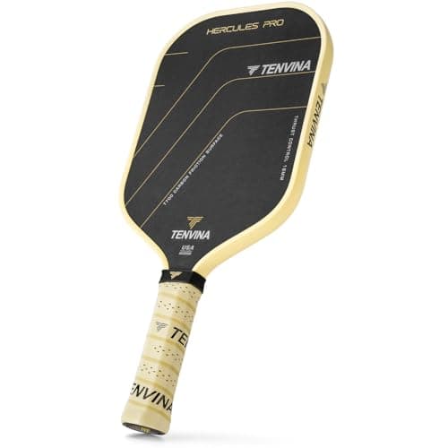 TENVINA Pickleball Paddles, Thermoforming 4-Layer T700SC Friction Carbon Fiber Pickleball Paddle, Professional Pickleball Paddle USAPA Approved with Strong Power and Spin for Athletes