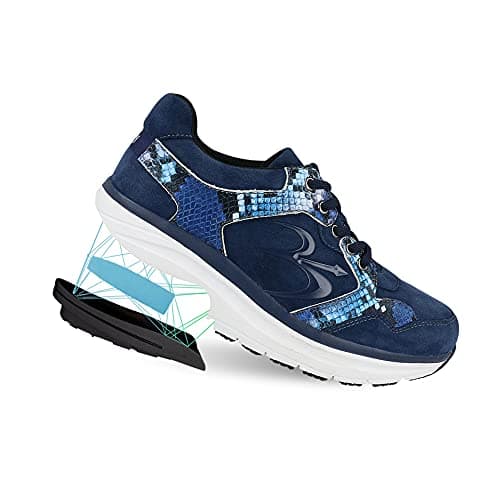 Gravity Defyer Women's G-Defy Silvanit Athletic Shoes - Hybrid VersoShock Proven Performance Shock-Absorbing Leather Pain Relief Shoes