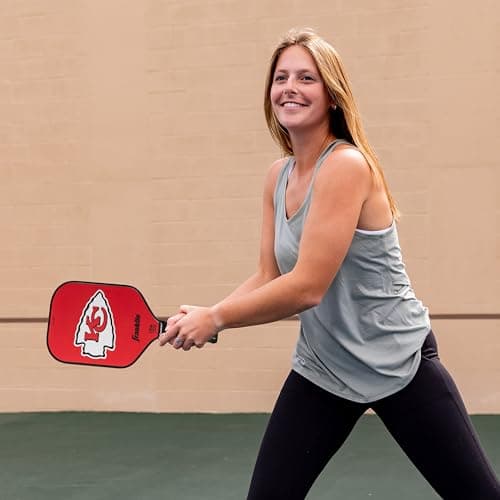 Franklin Sports NFL Pro Pickleball Paddle – 13MM Signature Series Pro Pickleball Paddle with MaxGrit Surface - Official NFL Team – USAP Approved - Premium Quality - Authentic NFL Team Logos
